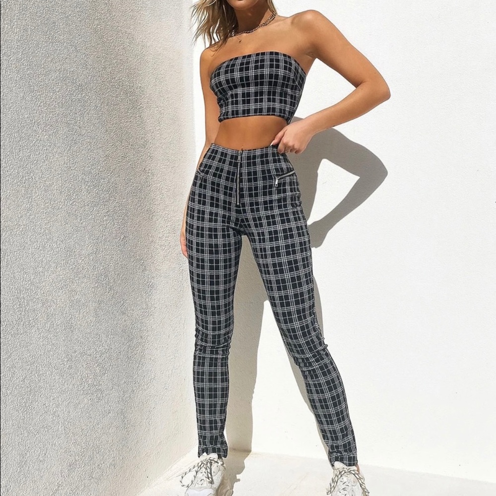 Tiger Mist Plaid Outfit
